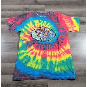 Vintage 90s Venice Beach Florida Shirt Medium Tie Dye Wild Oats Resort Tourist